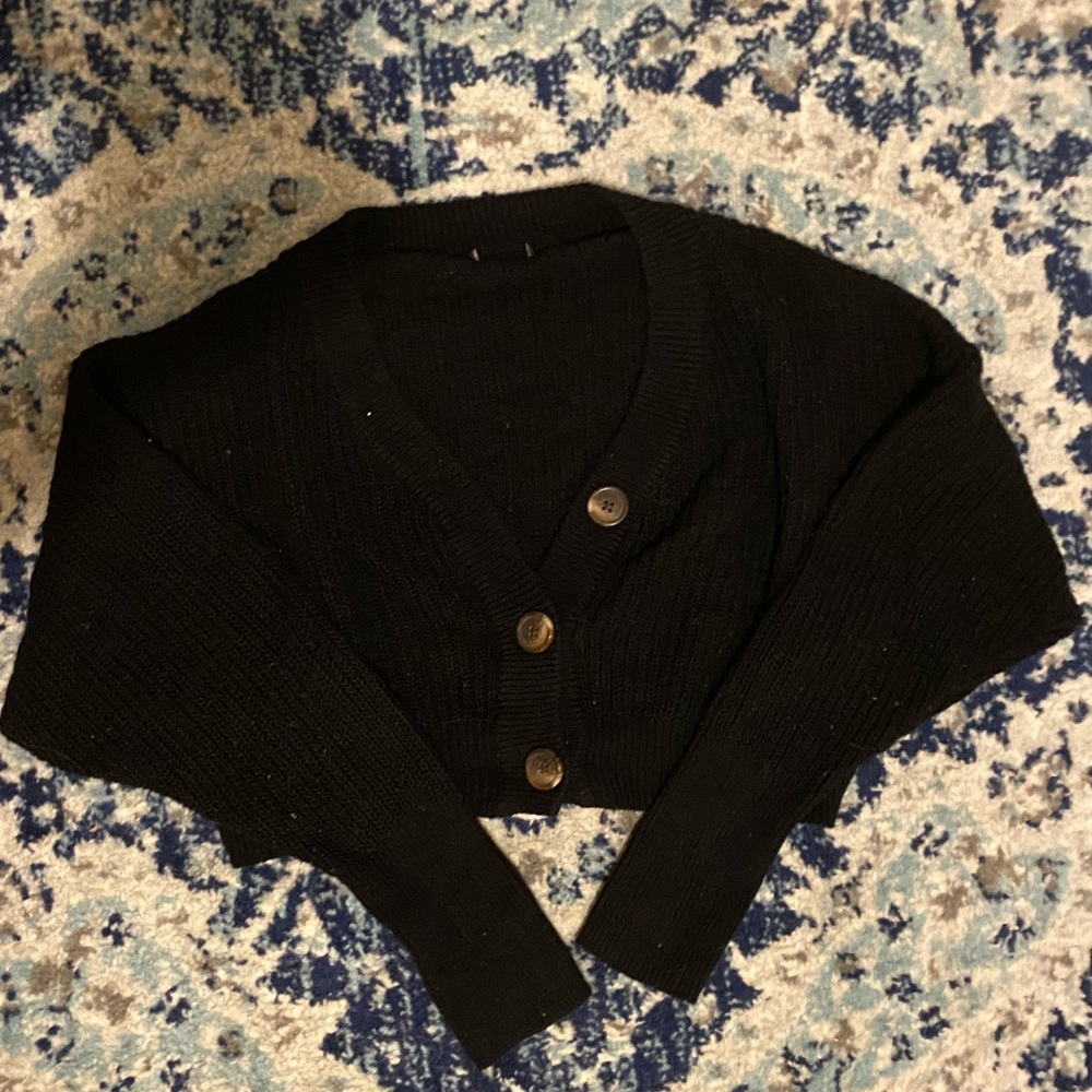 express v-neck cropped sweater